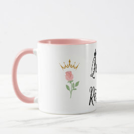 Taza La Reina se ha retirado con rosa y corona