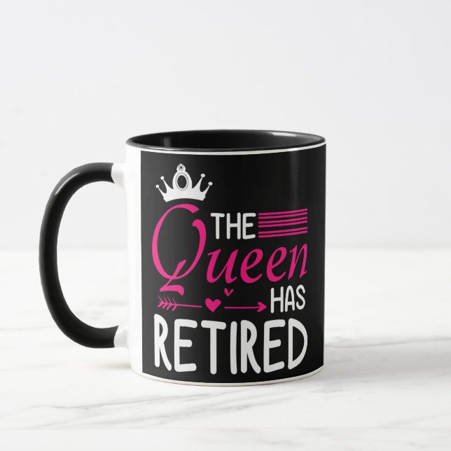 Taza La Reina Se Ha Retirado Feliz De Mí Nana Mamá Espo (Izquierda)