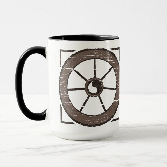 Taza La Rueda Polvorienta: Wheel & Show Coffee Mug v2 (Izquierda)