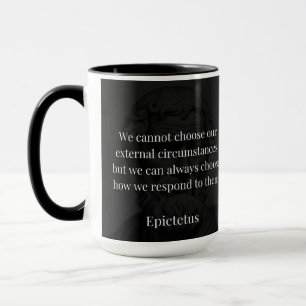 Taza La sabiduría de Epictetus: Empoderamiento a través