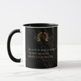 Taza La sabiduría de Marco Aurelio: las acciones hablan