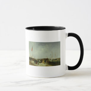 Taza La salida del paquete del vapor en Boulogne