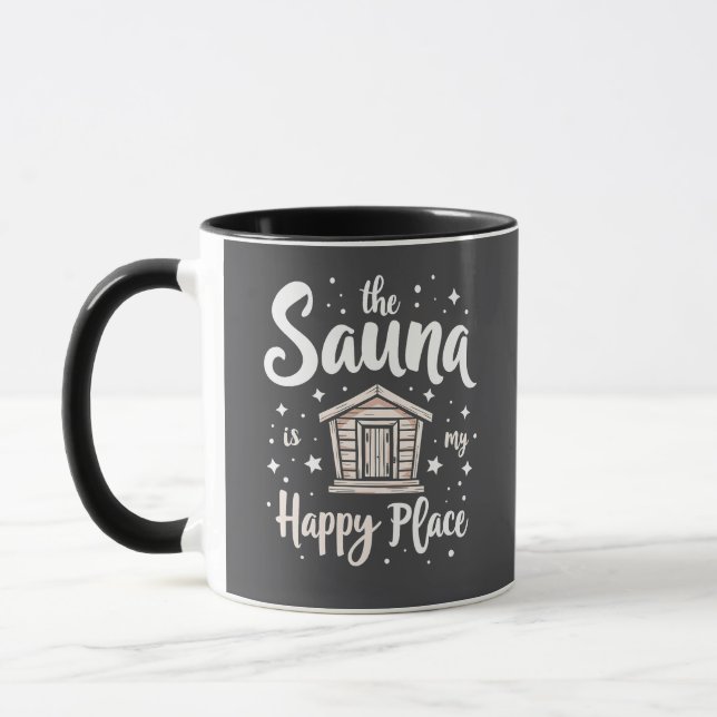 Taza La Sauna es mi lugar feliz (Izquierda)