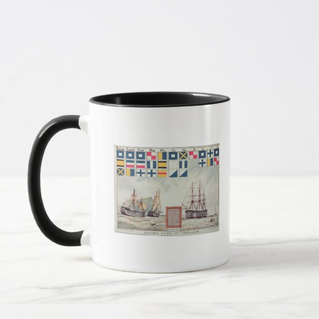 Taza La señal de Nelson en Trafalgar (Izquierda)
