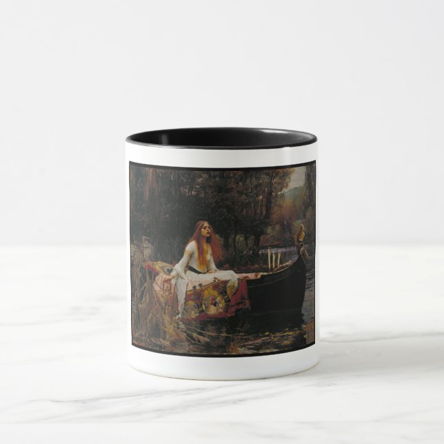 Taza La Señora de Shalott: una historia fantasma celta (Centro)