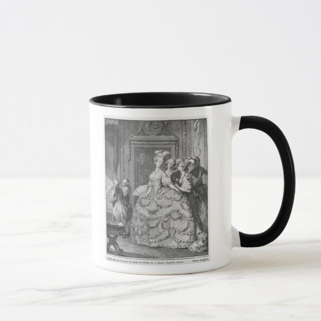 Taza La señora en el Palais de la Reine (Derecha)