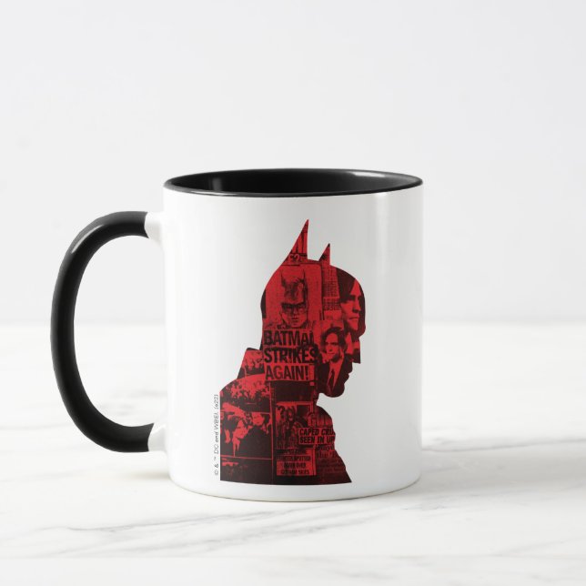 Taza La silueta del periódico Batman (Izquierda)