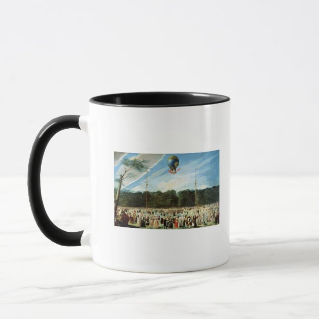 Taza La subida del globo de Montgolfier en (Izquierda)