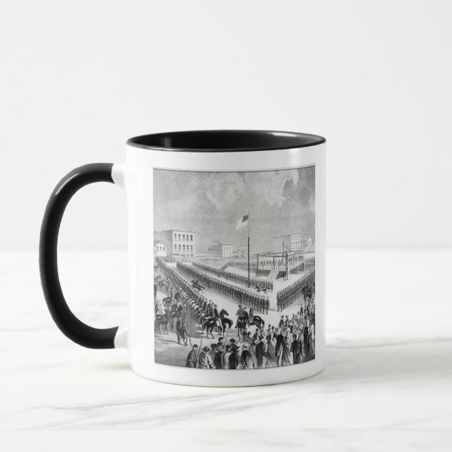 Taza La sublevación de Santee Siux, Mankato, Minnesota, (Izquierda)