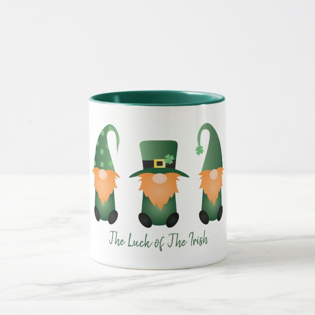 Taza La Suerte Del Verde Gnome Irlandés (Centro)