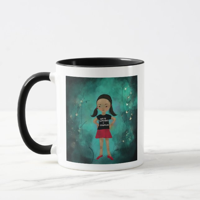 Taza La supremacía blanca es la fanfarronería del terro (Izquierda)
