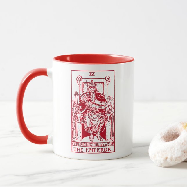 Taza La tarjeta del emperador (Con donut)