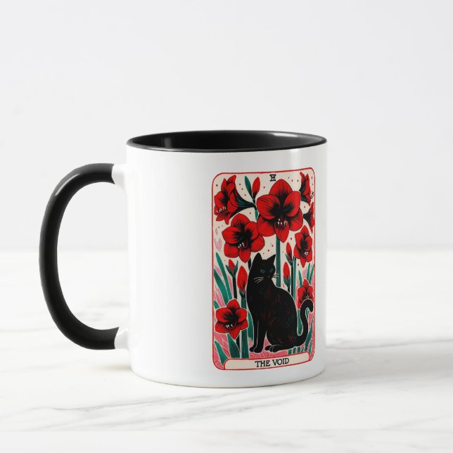 Taza La tarjeta tarot para gato vacío (Izquierda)
