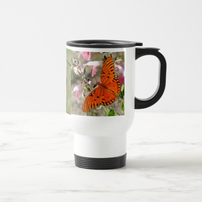 Taza la termal del ciclo vital de la mariposa del (Derecha)