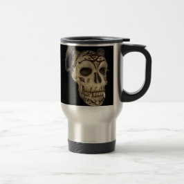 Taza la termal del gótico del cráneo del demonio