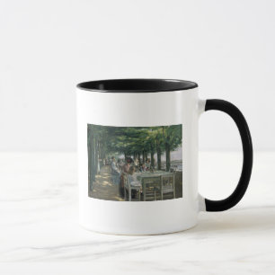 Taza La terraza en el restaurante
