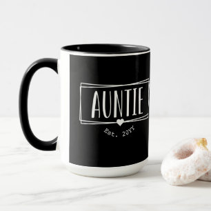 Taza La tía Est. Personalizado Tía estableció nuevos re