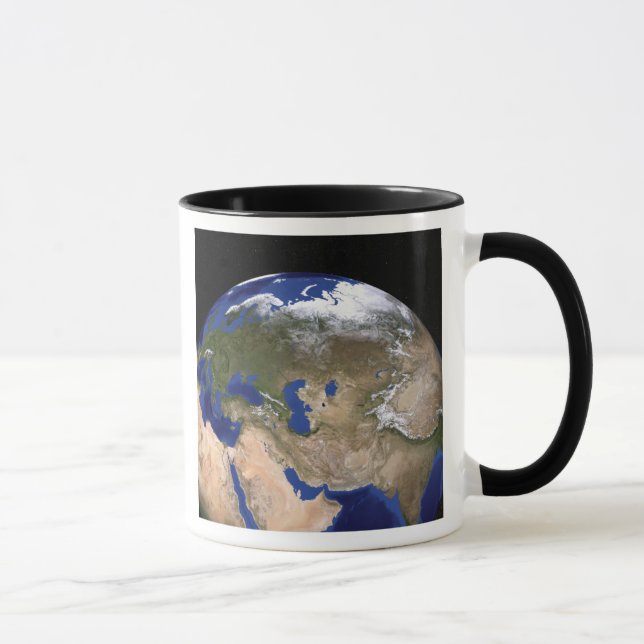 Taza La Tierra de la Próxima Generación del Mármol Azul (Derecha)