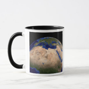 Taza La tierra de mármol azul 3 de la generación