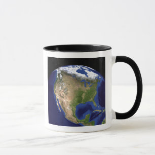 Taza La tierra de mármol azul 4 de la generación