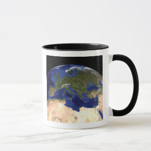 Taza La tierra de mármol azul 7 de la generación