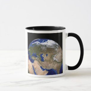 Taza La tierra de mármol azul de la generación