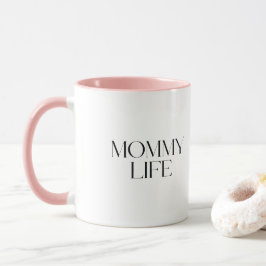 Taza La tipografía moderna y elegante Mommy Life Combo