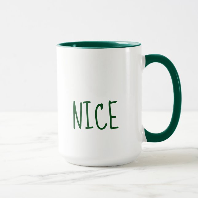 Taza La traviesa y los buenos Navidades Mug (Derecha)