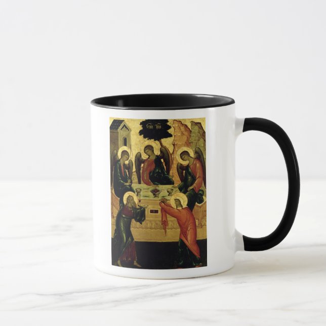 Taza La trinidad santa, escuela de Novgorod, siglo XV (Derecha)
