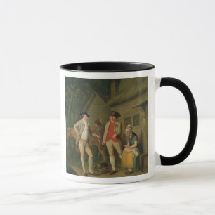 Taza La vaca y las mercancías de la variedad de manzan