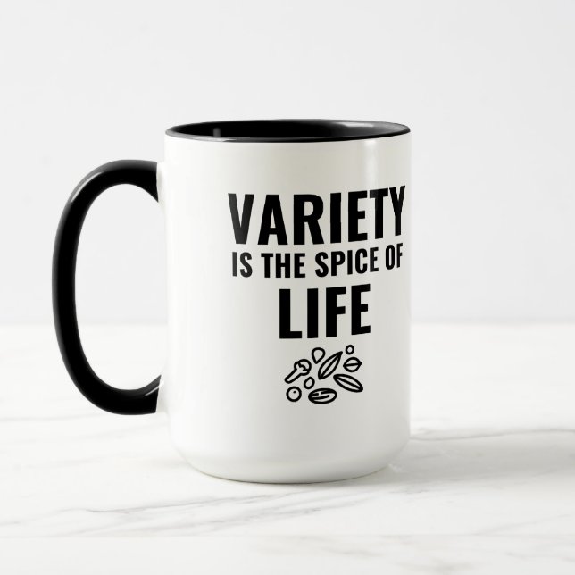 Taza La variedad es la especia de la vida (Izquierda)