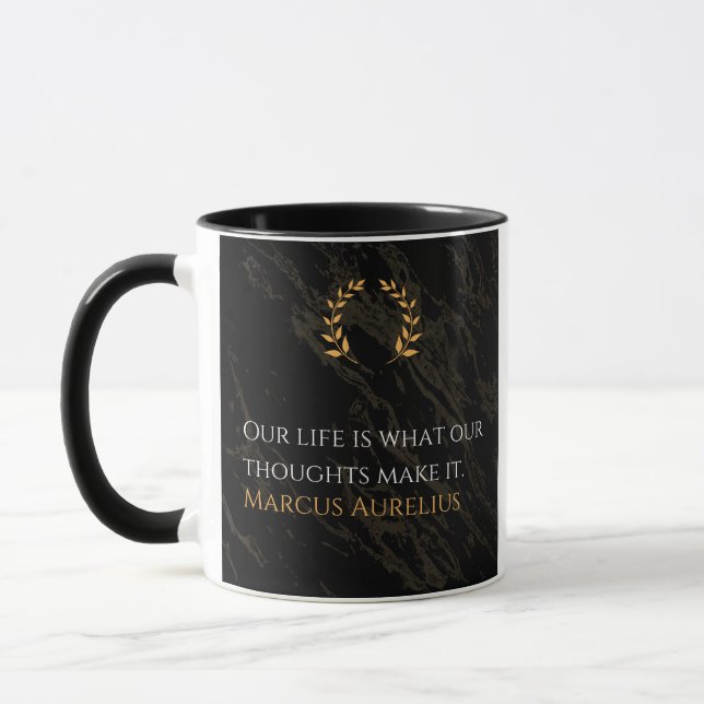 Taza La verdad de Marco Aurelio: la vida (Izquierda)