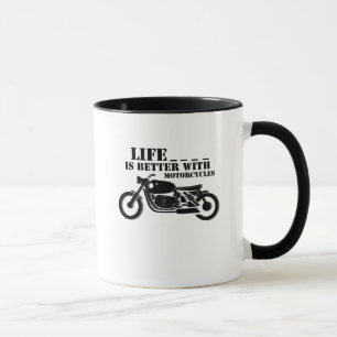Taza La vida clásica del motorista es mejor con la
