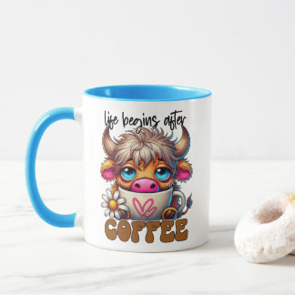 Taza La vida comienza después del café