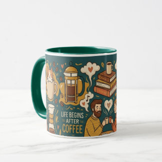 Taza La vida comienza después del café
