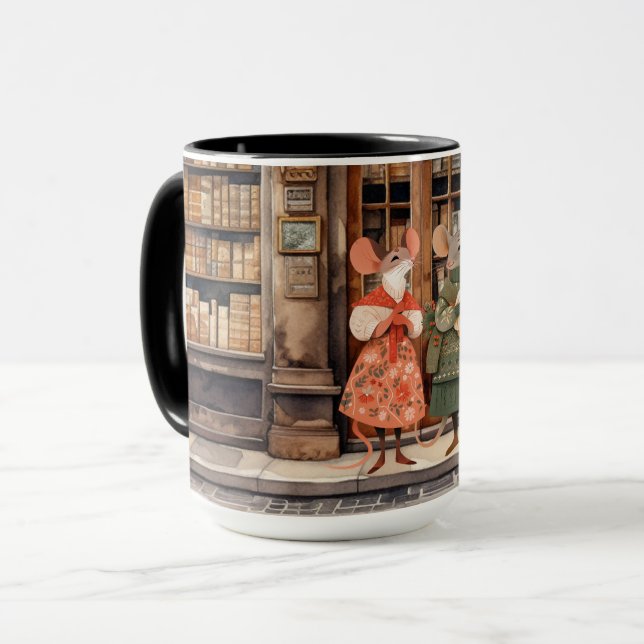 Taza La vida en la ciudad de los ratones - Los comercio (Anverso izquierdo)