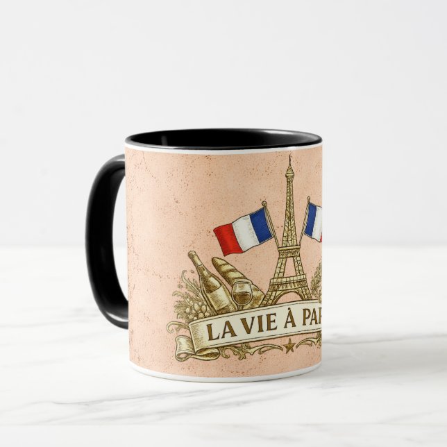 Taza La vida en París (Anverso izquierdo)