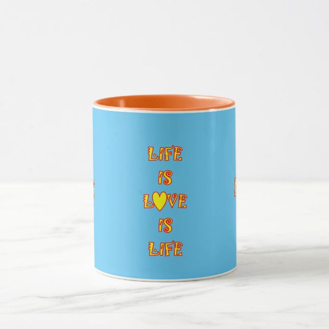Taza LA VIDA es AMAR A Mug (Centro)