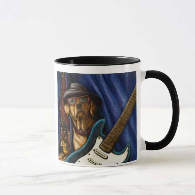 Taza La "vida es mejor con el amarillo Labrador de una (Derecha)