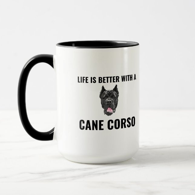 Taza La vida es mejor con un corso de caña (Izquierda)