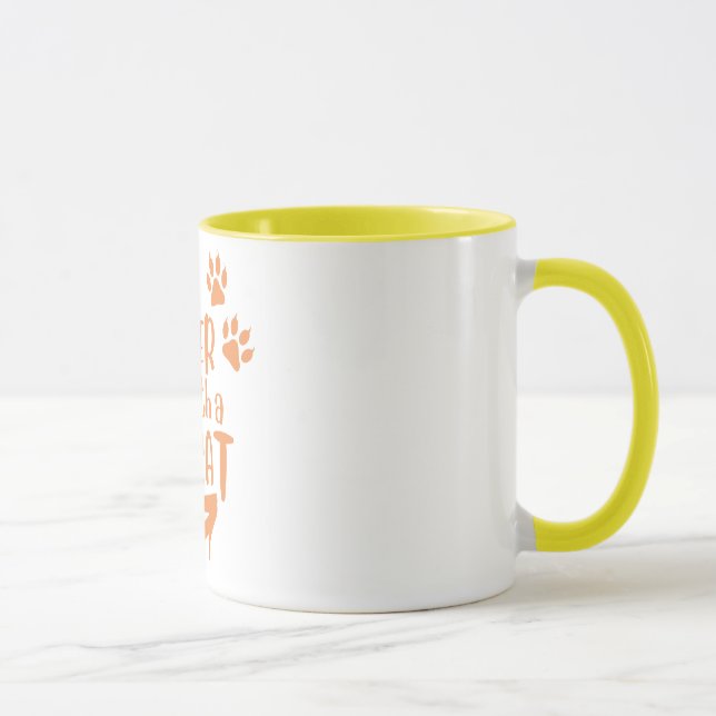 Taza la vida es mejor con un gato (Derecha)
