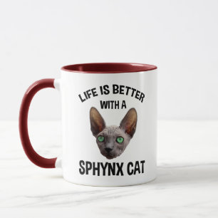 Taza La Vida Es Mejor Con Un Gato Sfinx