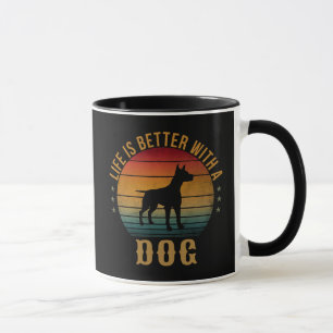 TAZA LA VIDA ES MEJOR CON UN PERRO