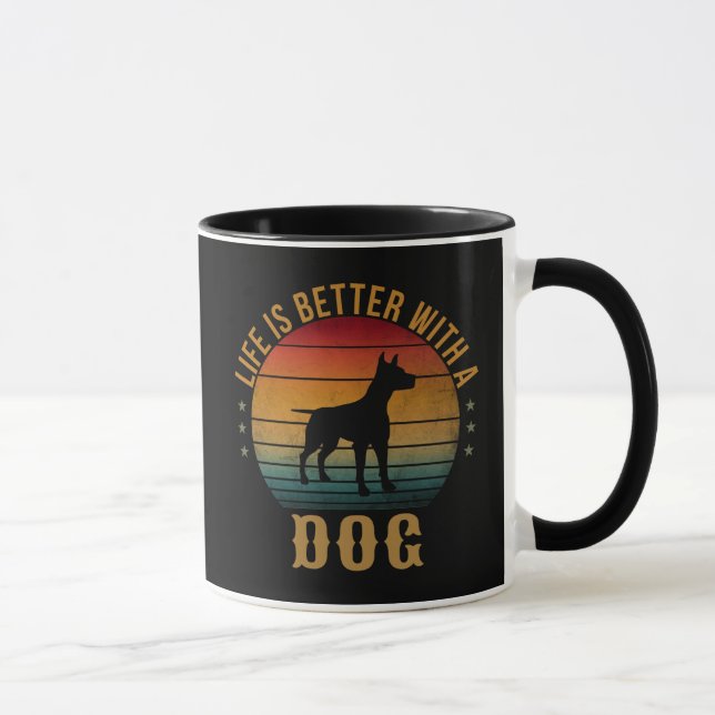 TAZA LA VIDA ES MEJOR CON UN PERRO (Derecha)