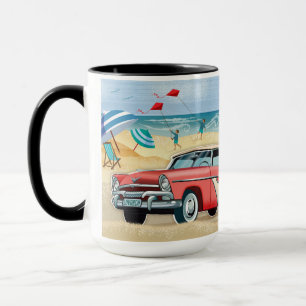 Taza La Vida Es Mejor En La Playa De Los Camper Retro