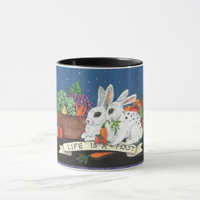 Taza "La vida es un banquete" (Centro)