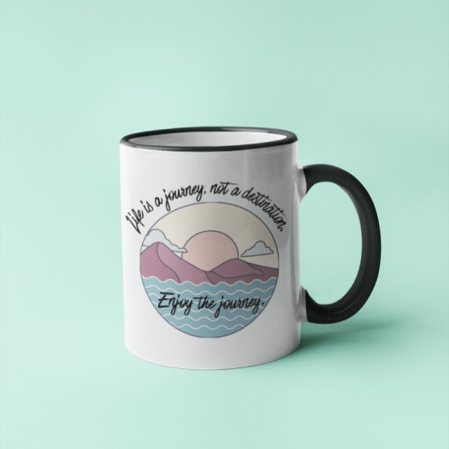 Taza La vida es un viaje Inspirador para decir un regal (Subido por el creador)