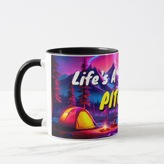 Taza La vida es una comedia - un regalo sobre el tema d (Izquierda)