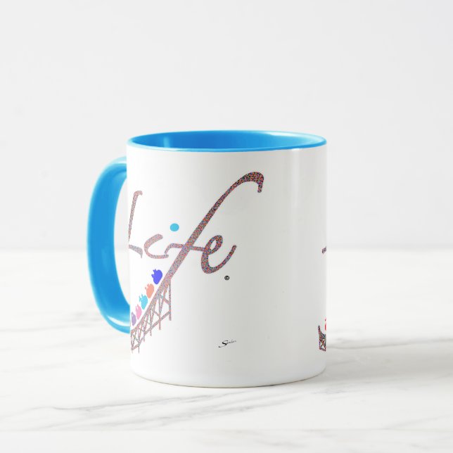 Taza La vida es una montaña rusa (Anverso izquierdo)