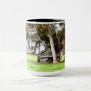 Taza La vieja choza de madera